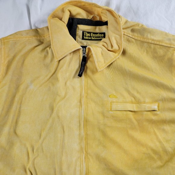 Quiksilver The Beatles Submarine Large Yellow Limited Edition Promo Jacket - Picture 5 of 12